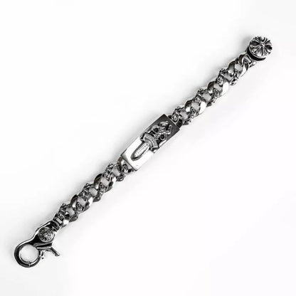 Chrome Hearts DAGGER ID FANCY LINK CLIP BRACELET 6