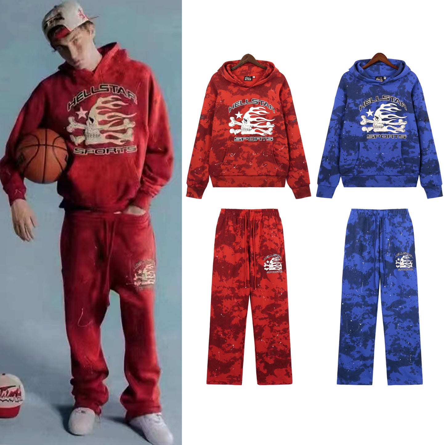 Hellstar Studios New Hoodie and Pants Set