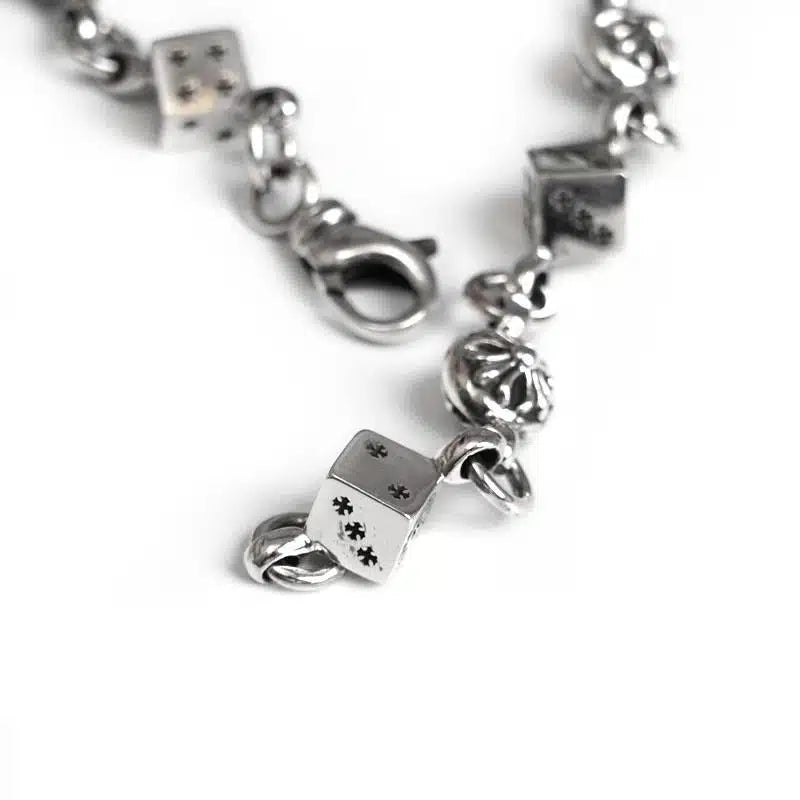 Chrome Hearts DICE AND CROSSBALL BRACELET 4