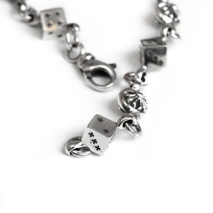 Chrome Hearts DICE AND CROSSBALL BRACELET 4