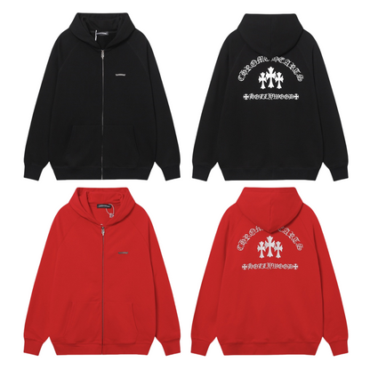 Chrome Hearts New Zip Up Hoodie 7019