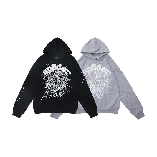 Sp5der OG Web Hoodie Black