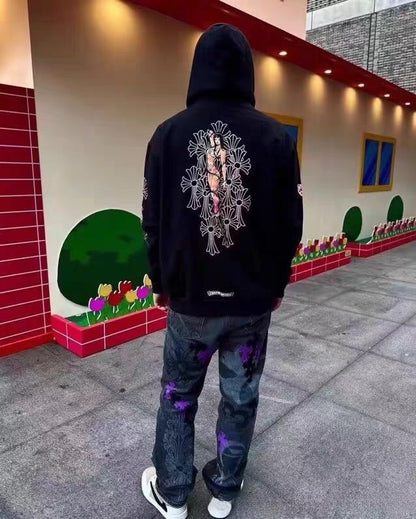 Chrome Hearts New Zip Up Hoodie 8660