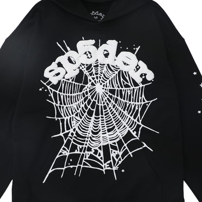 Sp5der OG Web Hoodie Black