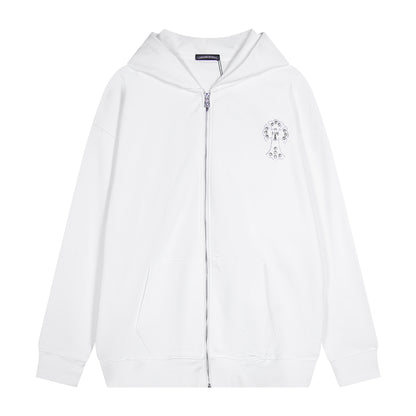 Chrome Hearts New Zip Up Hoodie -TQ02