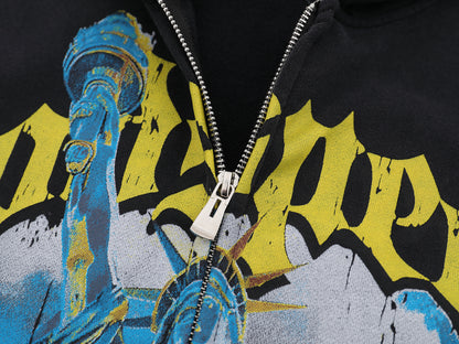 God Speed Zip Up Hoodie-G129