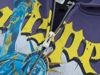 God Speed Zip Up Hoodie-G129