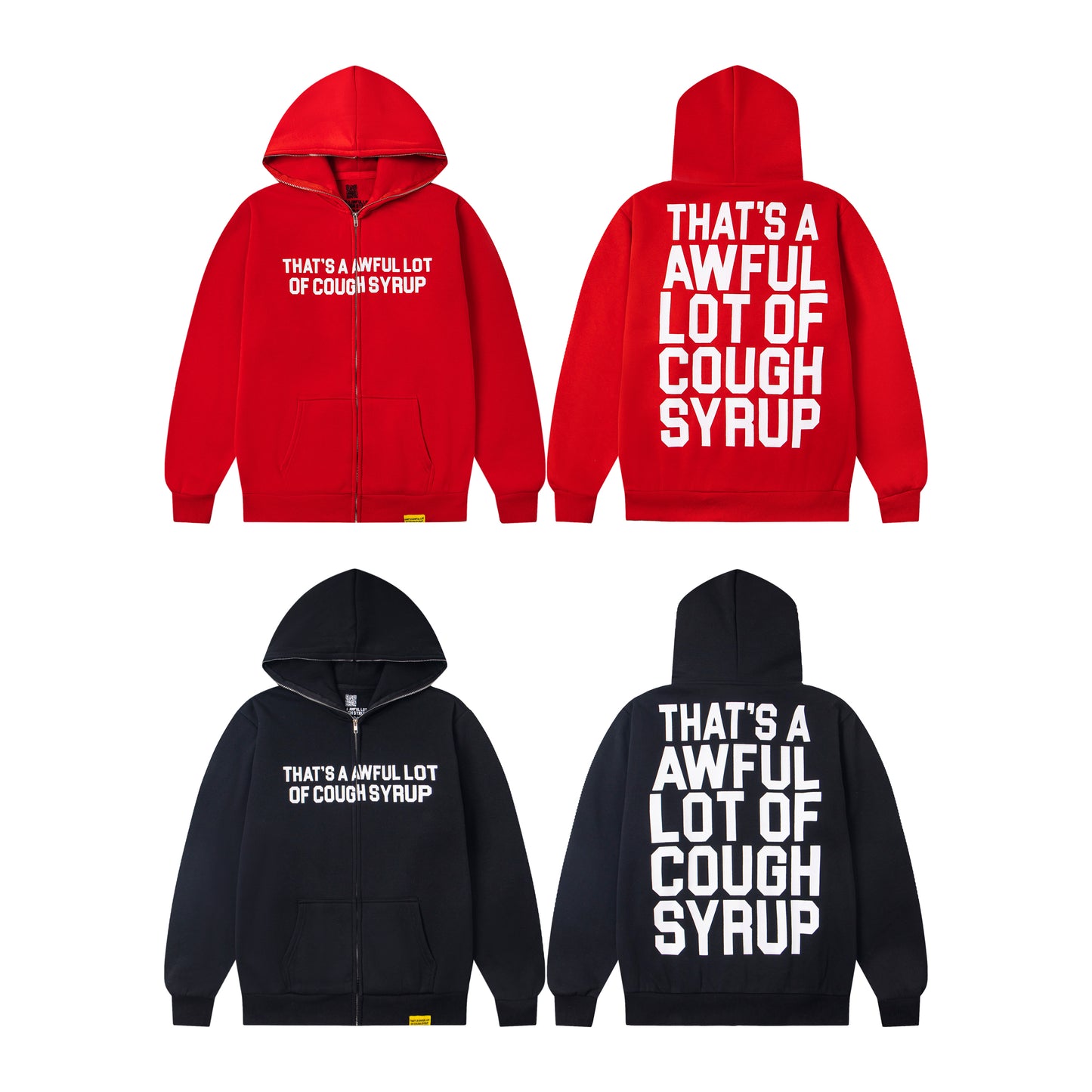 That's A Awful Lot Of Cough Syrup Classic Zip Up Hoodie